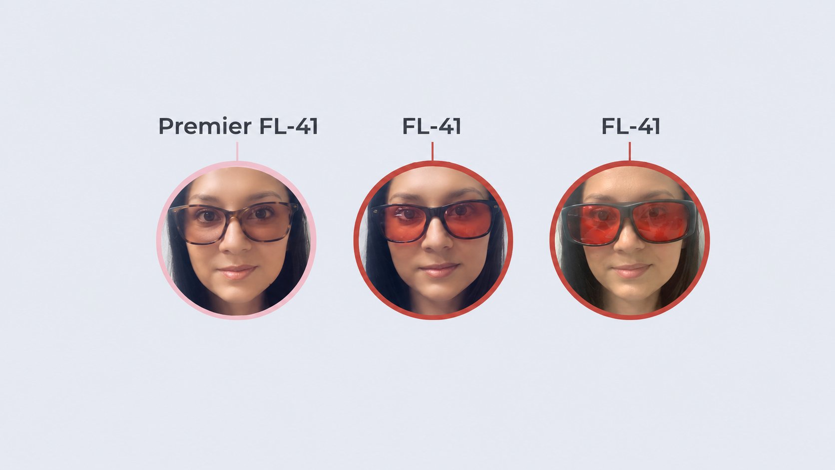 Premier FL-41 glasses compared with other generic FL-41 lenses